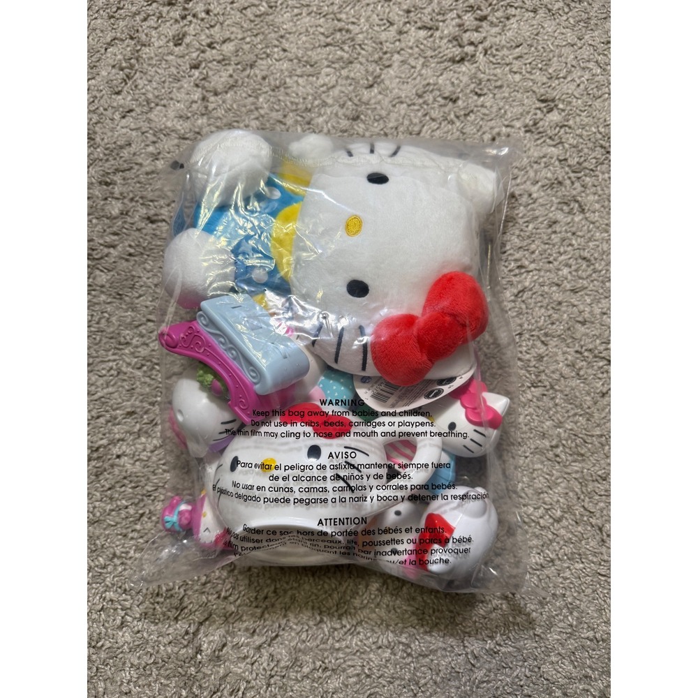 Sanrio Hello Kitty Plush and Figure Toy Lot Minifigures Plushie Stuffed‎ Animal